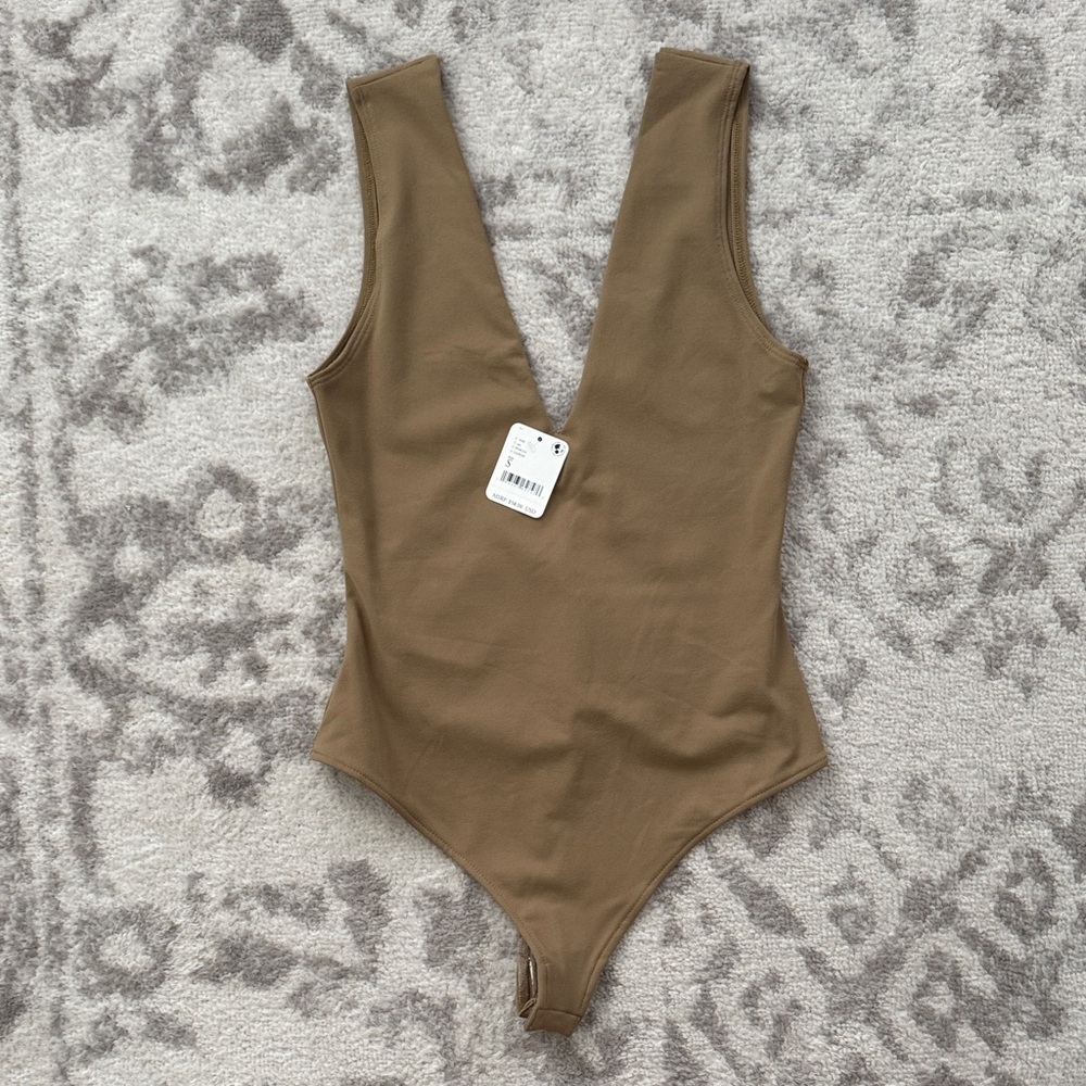 Free People Tan Bodysuit